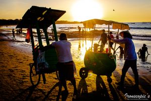 Sunset beach in Costa Rica